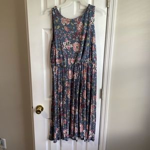 Loft Midi Floral Dress